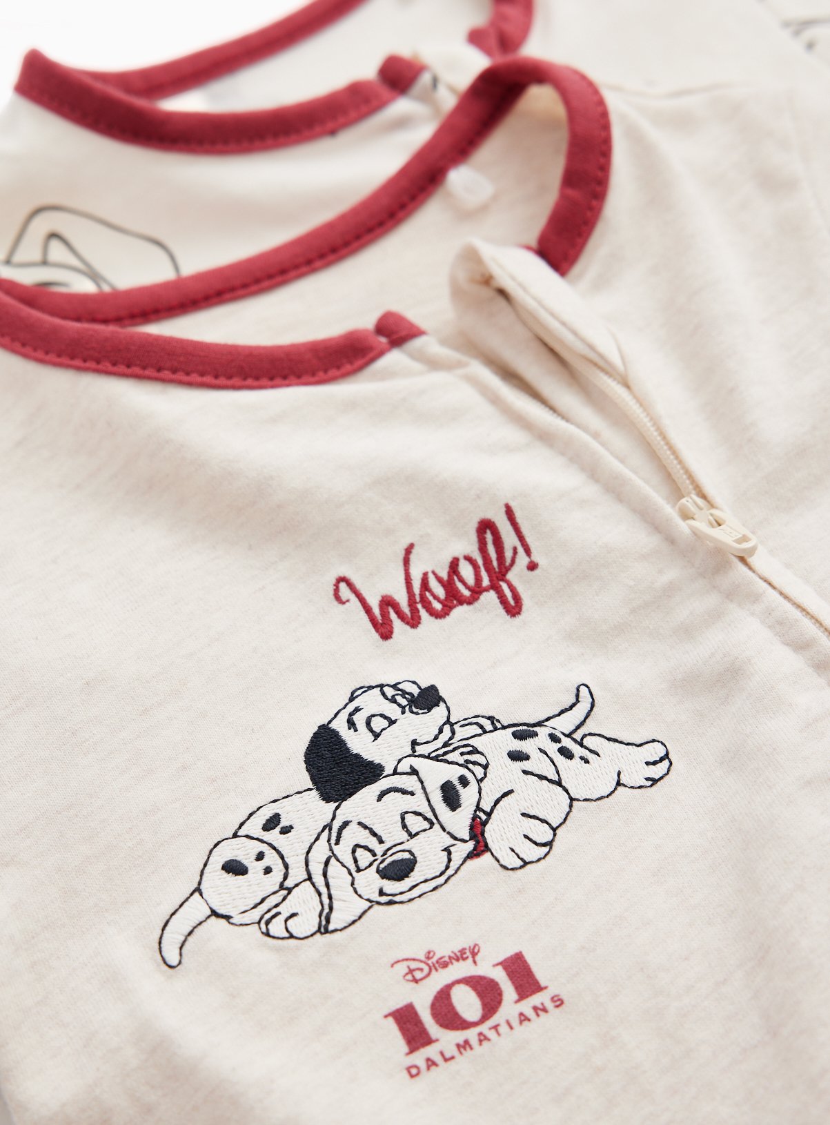 101 Dalmatians Sleepsuits 2 Pack Up to 1 mth - Image 2 thumbnail